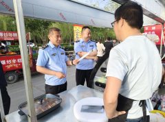 组织开展全县食物摊点食物平安专训
